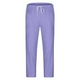 thumbnail image 6 of Wavsuf Men's Sweatsuits Set 2 piece Jogger Set for Men Tight Shirt Sweatshirt and Sweatpants Purple Size L, 6 of 7