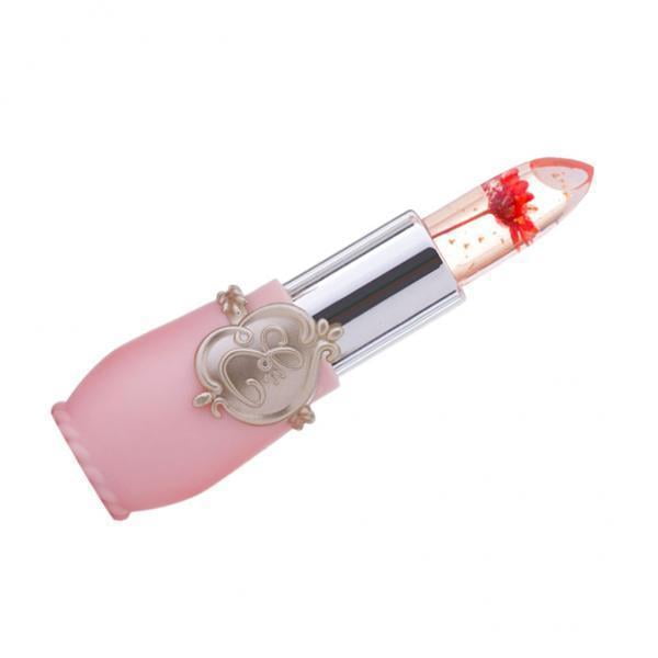 2xFlower Lipstick Color Jelly Lipgloss Magia Temperatura shamjiam Lápiz labial que cambia de color