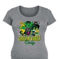 thumbnail image 3 of Marvel - St. Patrick's Day Incredibly Lucky - Maternity Scoop Neck Graphic T-Shirt, 3 of 5