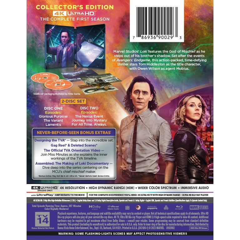 Loki: The Complete First Season (Steelbook) 4K Ultra HD 