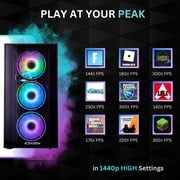 Novatech Titan Pro - Prebuilt Gaming PC Desktop Computer - RTX 5060 - Ryzen 5 - 4.2GHz - 16GB RAM - 1TB M.2 SSD WiFi/BT, Win 11 - Gaming Computer Tower - Pre Built PC Gaming -