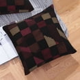 thumbnail image 6 of Multi-Size Linen Sofa Pillow Cover Invisible Zipper Open And Close Strong Use For Sofa Chair Garden Sofa Car Darkvoilet Houndstooth Checkered_3 20"X20", 6 of 7