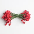 thumbnail image 4 of 500 Unidades 1000 Cabezas Dobles Cabezas Mini Falsas Bayas Artificiales DIY De rojo BLESIY Frutas Mini Falsas, 4 of 8