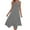 c01Gray, variant on Arnsht Summer Casual Dresses for Women Plain Sleeveless Round Neck Midi Dress Swing Tank Sundress Pleated Tshirt Dress with Pockets Green M