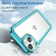 thumbnail image 3 of Dteck for iPhone 13 Case, Slim Lightweight Anti-Scratch Clear Back Shockproof Hard Bumper Transparent Cover for Apple iPhone 13 6.1" 2021, Skyblue, 3 of 8
