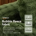 thumbnail image 5 of Ktaxon 68" Lounge Chair, Bubble Fleece Fabric Sofa Bed, Boneless Sleeper Chaise with Removable Backrest & Pillow-Top Armrests for Living Room Green, 5 of 10