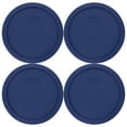 thumbnail image 3 of Pyrex 7402-PC Blue Food Storage Replacement Lid (This Lid Fits the Pyrex 7402 6-Cup SCULPTED MIXING BOWL and 7203 7-Cup Glass Bowl) (4-Pack), 3 of 6