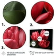 thumbnail image 3 of Designart "Tender Pink Tulips" Floral Floater Framed Canvas Wall Art, 3 of 7