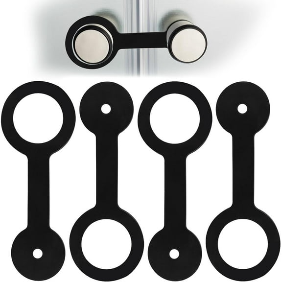 4Pcs RV Shower Door Latches Strap, Campers Bathroom Door Latches, RV Accessories for Travel Trailers,Fits Most Shower Doors for Your Campers Trailer Motorhome Wheel