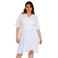 thumbnail image 1 of Vestido de lino Roman Fashion /Tallas Extras, 1076 (Blanco) blanco 36 Roman Fashion  V-ST-1076-BLANCO, 1 of 6