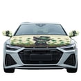 thumbnail image 2 of Yuyamidu Black Cat Car Hood Cover Green Leaf Side Mirror Covers for Cars Sedans Automotive Exterior Accessory 3 PCS St. Patrick's Day Auto Rearview Covers and Vehicle Bonnet Banner Decor, 2 of 7