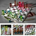 thumbnail image 5 of Trademark Games Modern Acrylic Chess Set with 32 Colorful Game Pieces, 5 of 16