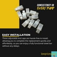 thumbnail image 7 of 10 PACK - Replacement Towel Bar End - Adjustable Replacement Towel Bar End Caps for End Durable Plastic Wall Mount, Universal Towel Bar End for for Bathroom, Outdoor Showers, and More, 7 of 7