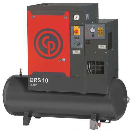 CHICAGO PNEUMATIC QRS 10 HPD Rotary Screw Air Compressor w/Air