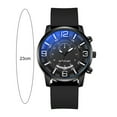 thumbnail image 6 of Mightlink Men Casual Watch Round Dial Silicone Strap Teens Male Sports Quartz Digital Wrist Watch Fashion Jewelry Birthday Christmas Gift, 6 of 7