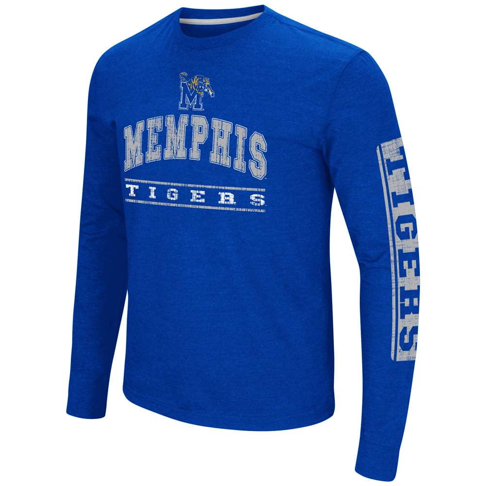 Memphis Tigers NCAA "Sky Box" Long Sleeve Dual Blend Men's T-Shirt by Colosseum