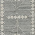 thumbnail image 4 of Rylie 2 x 3 Indoor Outdoor Area Rug Polyester Gray Diamond Pattern- Saltoro Sherpi, 4 of 5