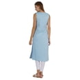 thumbnail image 4 of Bimba Embroidered Designer Kurti For Women's Ethnic Sleeveless Kurta Traditional Wear, 4 of 7
