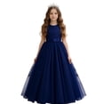 thumbnail image 4 of Huanglei Elegant Long Sleeveless Dress For Girls Lace Formal Gown With Puffy Skirt For And Parties A Line Swing Dress, 4 of 4