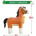 thumbnail image 3 of DeeKom Prelit Yard Inflatable, Horse Decoration, 9', 3 of 7