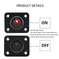 thumbnail image 4 of RYUJNDK Automotive Marine Red LED Toggle Switches Panel 20A 12V Suitable for Boat Dashboard Control Easy Installation Waterproof, 4 of 9