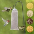 thumbnail image 3 of 10 Pcs Mesh Bird Feeder Hanging Finch Feeding Bag Sturdy Thistle Seed Feeder Bird Food Container with Drawstring Bird Feeder Socks Seed Supplies for Birds Garden Yard Outdoor 12x28cm, 3 of 7