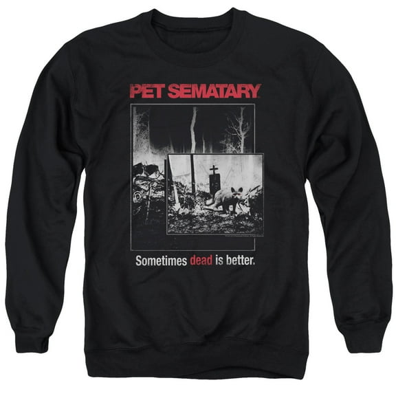 Pet Sematary Cat Poster Adult Crewneck Sweatshirt Black