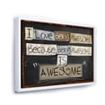 thumbnail image 3 of I Love Being Awesome School Quotes 20 in x 12 in Framed Painting Canvas Art Print, by Designart, 3 of 5