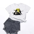 thumbnail image 3 of Gibobby Casual Playera de Manga Corta para Mujer Camiseta con corazón béisbol para mujer Camiseta con corazón béisbol con gráfico para mujer Ropa(Blanco,M), 3 of 3
