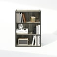 thumbnail image 6 of Furinno Simple Open Shelf, Bookcases, 3-Tier, French Oak, 6 of 6