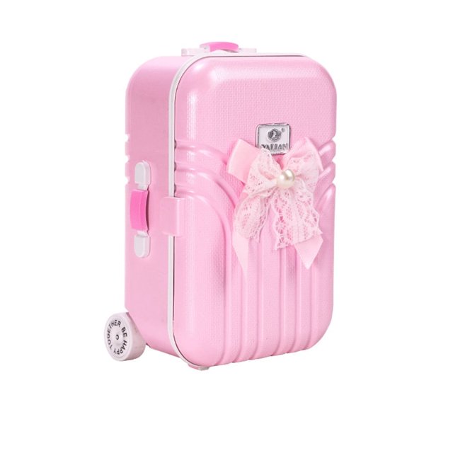 Liquidación de accesorios para muñecas Apmemiss: maleta de mano, mini maleta de viaje para muñecas de 23,5 pulgadas, equipo de viaje, mini maleta con ruedas, porta muñecas, almacenamiento, juegos