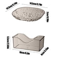thumbnail image 3 of Kugisaki 4 PCS Plastic Serving Trays With Base For Party Dinner Plates Dishwasher Plastic Plates Reusable Lightweight Plates For Kitchen Or Camping on Clearance, 3 of 7