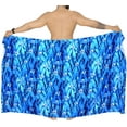 thumbnail image 5 of LA LEELA Men's Pareo Swim Trunk Swimwear Sarong Beach Wrap One Size Azure, Tie Dye Summer Vacation Party, 5 of 5