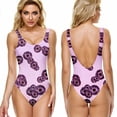 thumbnail image 2 of Aayomet Woman Swimsuit wimwear Tummy Control Bathing Suits,Purple 4XL, 2 of 3
