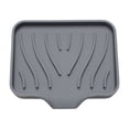 thumbnail image 1 of Inteprter Caja de jabón Suministros de baño Soporte para platos Soporte de jabones impermeable multicolor Juegos de accesorios de baño Gris Pequeño, 1 of 6