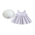 thumbnail image 1 of PENGXIANG Bébé Filles Princesse Robe Mignonne Bowknot Robe Douce avec Chapeau, 1 of 9