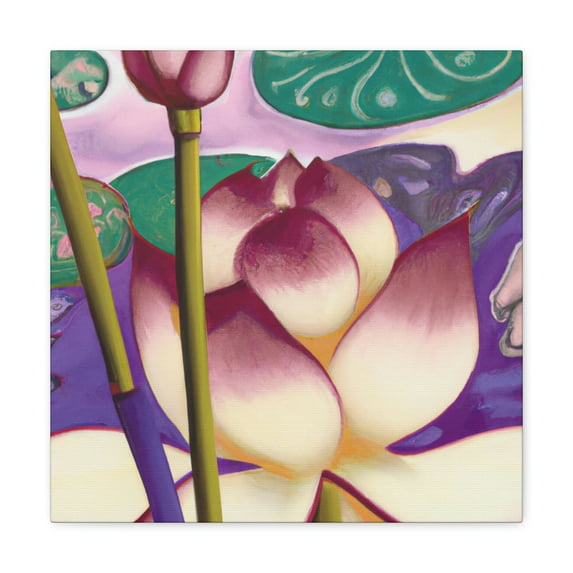 Lotus In Pop Art. - Canvas