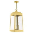 thumbnail image 4 of Livex Lighting  3-Light Outdoor Pendant Lantern, 20860 Satin Brass Brass Satin, 4 of 11