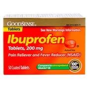 GoodSense Ibuprofen, 200 mg Orange Coated Tablets, 50 Ct