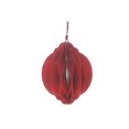 thumbnail image 1 of Folding Paper Ball Ornament Red - Set of 12, 1 of 3