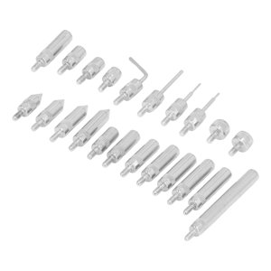 22-Piece Jeu de points d'indicateur de carbure avec UNF 4-48 Étui de rangement en fil et protection pour outils de précision