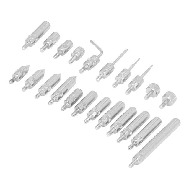 Kit d'Indicateurs de Points en Carbure - 22 Pcs UNF 4-48 Embouts de Test Filetés avec Étui de Rangement Bleu, Outils de Précision Résistants pour Indicateurs Numériques/composer, Ajustement Universel pour la Plupart des Marques, Compact et Pratique