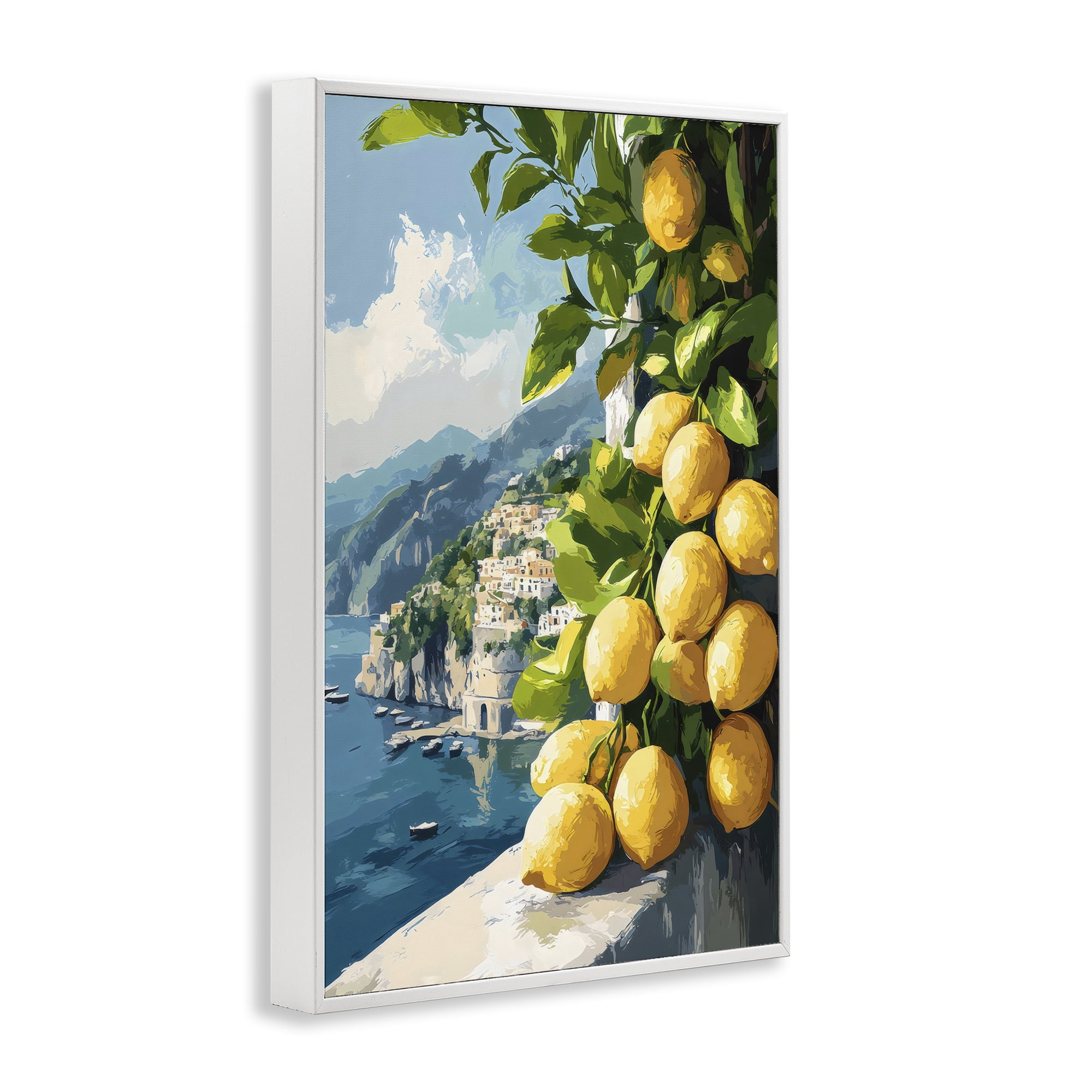 Stupell Industries Lemon Terrace Amalfi View White Framed Giclee Art, design by Creative Studio