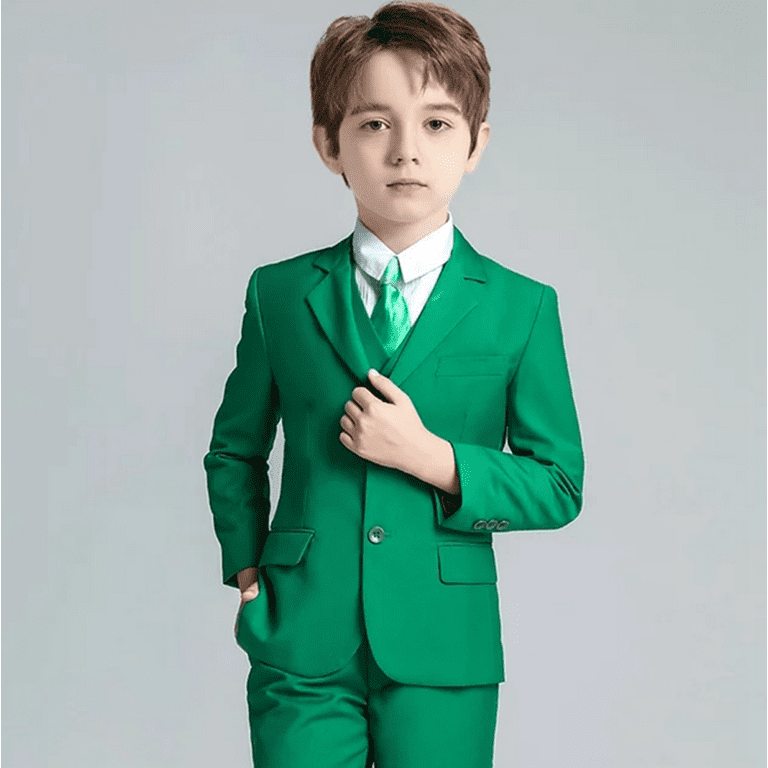 Boys Pieces Gentleman Suits Slim Fit Formal Wedding Party Suits