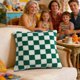 thumbnail image 5 of 17.7x17.7-inch multi-color checkerboard lamb wool multi size pillowcase cushion cover, 5 of 6