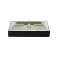 thumbnail image 6 of Claire 30 Ceramic Console Sink Matte Black Basin Gold Legs, 6 of 10