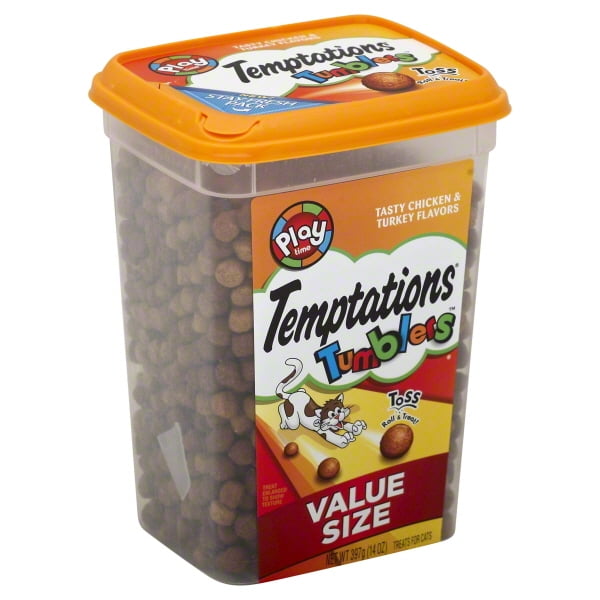 Temptations Tumblers Cat Treats Tasty Chicken & Turkey Flavors, 14.0 Oz.
