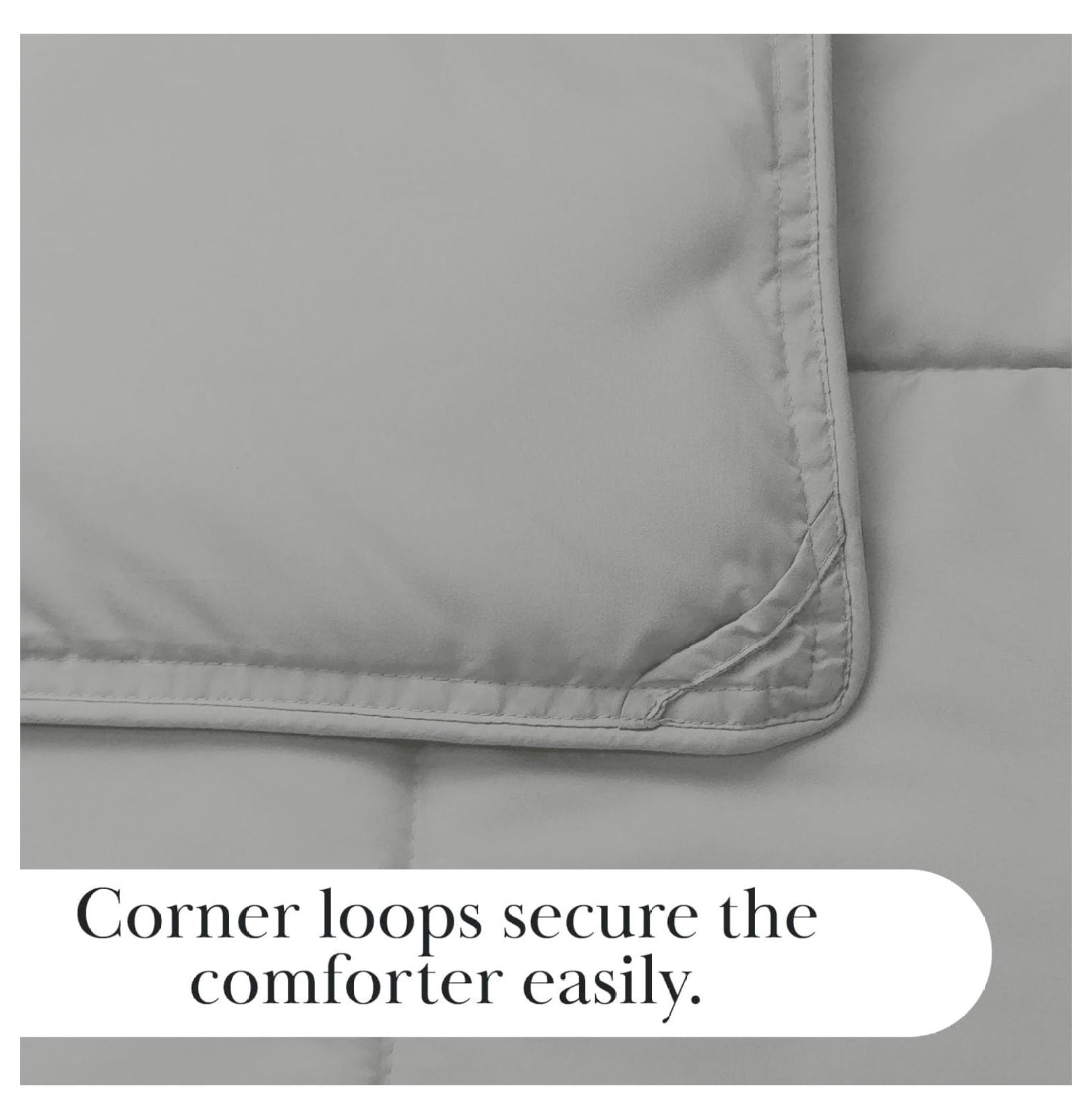 California/King Size Comforter, Pet Hair Resistant Bedding Comforters, Easy Care Oversized Down-Alternative Grey Comforters, Cal/King, Steel Grey