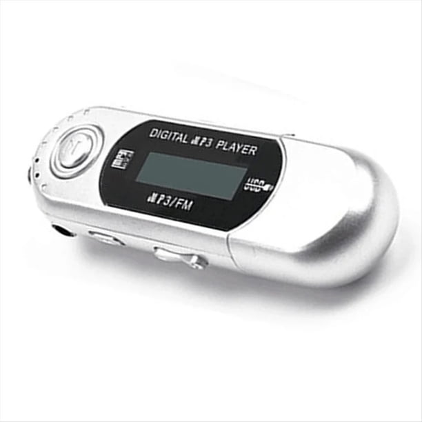 Mini Reproductor de MP3 USB 2.0 Unidad Flash PequeñA Reproductor de MúSica LCD Multilenguaje con Conector de Audio de 3,5 mm Apagado AutomáTico(A)