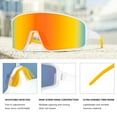 thumbnail image 4 of MAXJULI Youth Kids Polarized Sunglasses for Boys and Girls,Windproof Outdoor Baseball Sports Cycling UV400 Protection Sun Glasses 7705(Transparent/Orange), 4 of 5